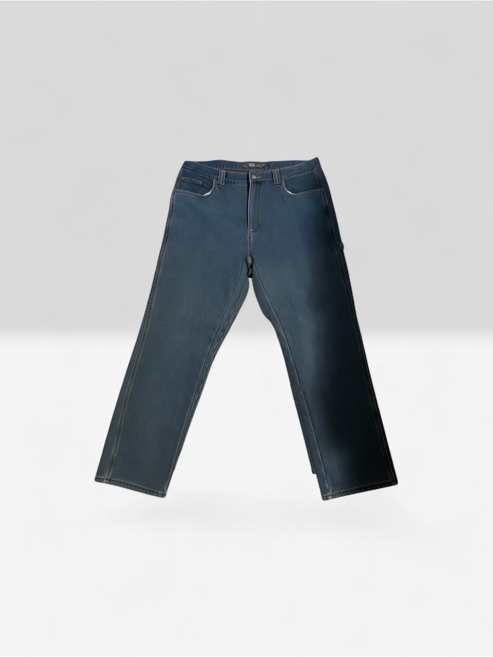 Straight-Leg Men’s Jeans in Navy Blue